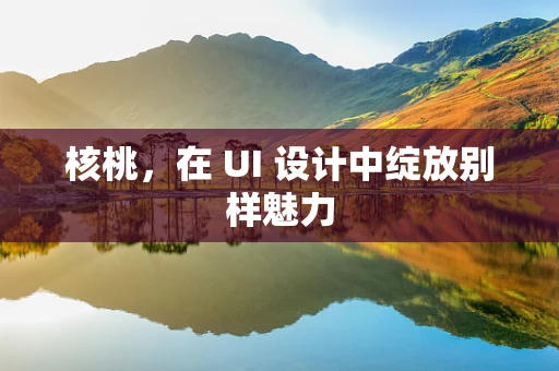 核桃，在 UI 设计中绽放别样魅力