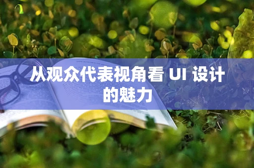 从观众代表视角看 UI 设计的魅力