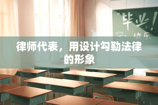 律师代表，用设计勾勒法律的形象