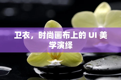卫衣，时尚画布上的 UI 美学演绎