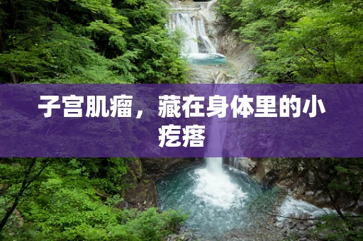 子宫肌瘤，藏在身体里的小疙瘩