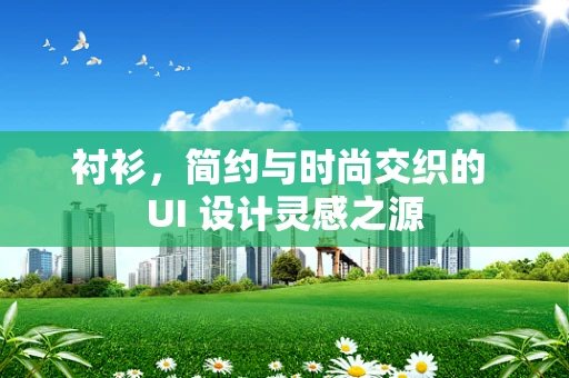 衬衫，简约与时尚交织的 UI 设计灵感之源