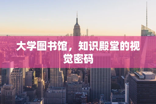 大学图书馆，知识殿堂的视觉密码