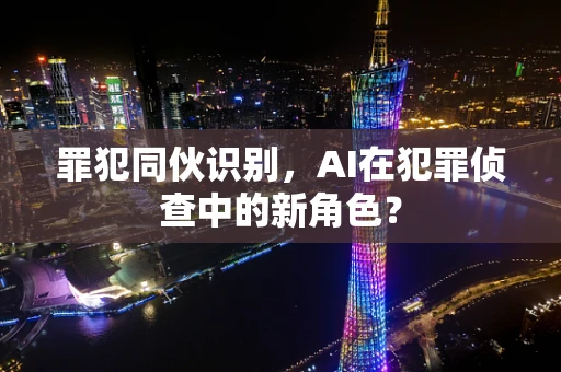 罪犯同伙识别，AI在犯罪侦查中的新角色？