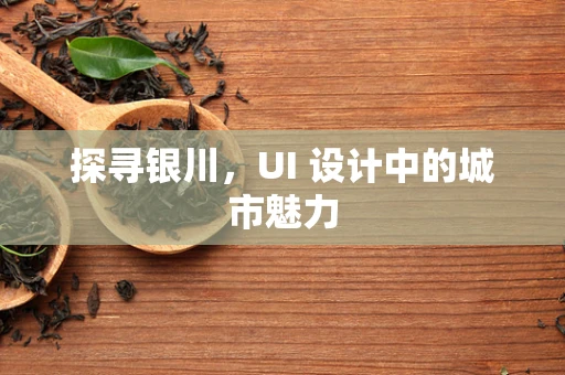 探寻银川，UI 设计中的城市魅力