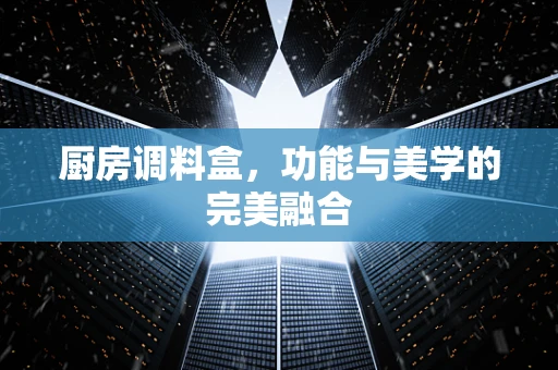 厨房调料盒，功能与美学的完美融合