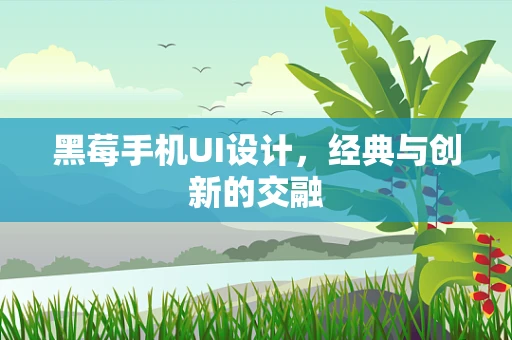 黑莓手机UI设计，经典与创新的交融