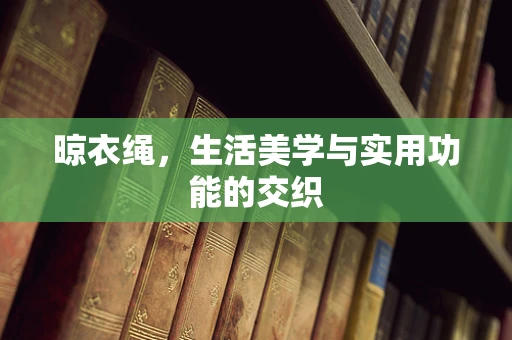 晾衣绳，生活美学与实用功能的交织