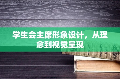 学生会主席形象设计，从理念到视觉呈现