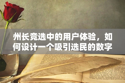 州长竞选中的用户体验，如何设计一个吸引选民的数字平台？