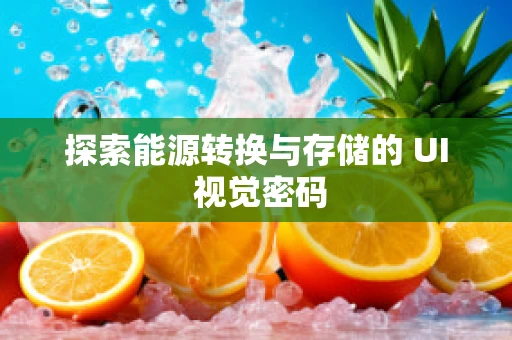 探索能源转换与存储的 UI 视觉密码