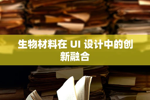 生物材料在 UI 设计中的创新融合