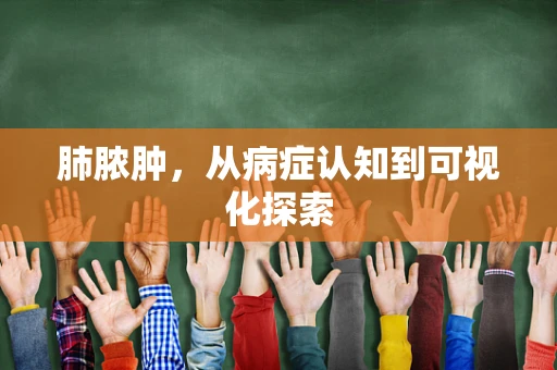 肺脓肿，从病症认知到可视化探索