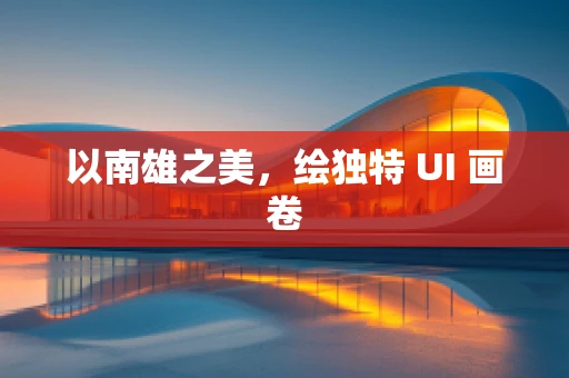 以南雄之美，绘独特 UI 画卷
