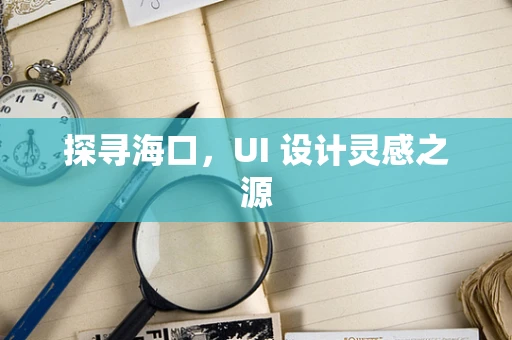探寻海口，UI 设计灵感之源
