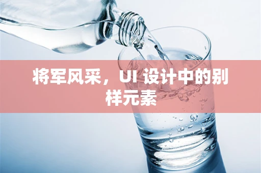 将军风采，UI 设计中的别样元素