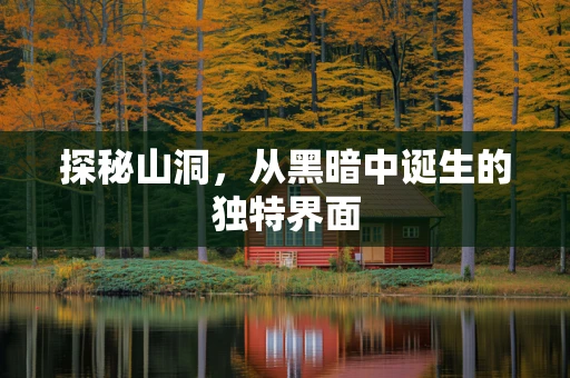 探秘山洞，从黑暗中诞生的独特界面