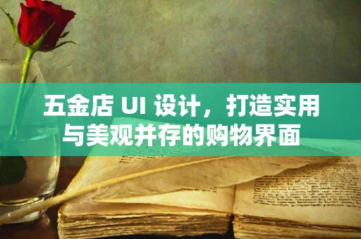 五金店 UI 设计，打造实用与美观并存的购物界面