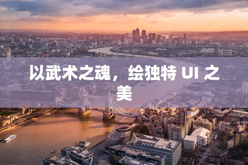 以武术之魂，绘独特 UI 之美