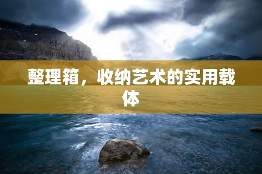 整理箱，收纳艺术的实用载体