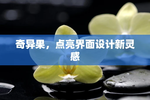 奇异果，点亮界面设计新灵感