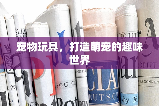 宠物玩具，打造萌宠的趣味世界
