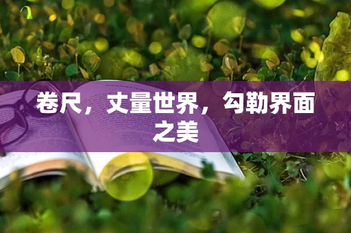卷尺，丈量世界，勾勒界面之美