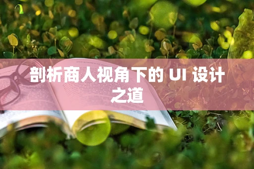 剖析商人视角下的 UI 设计之道