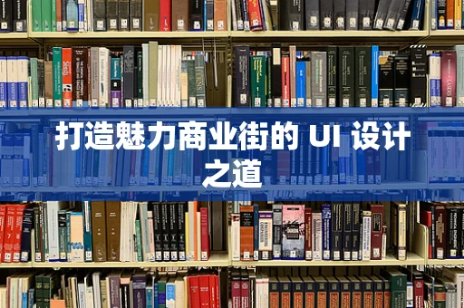 打造魅力商业街的 UI 设计之道