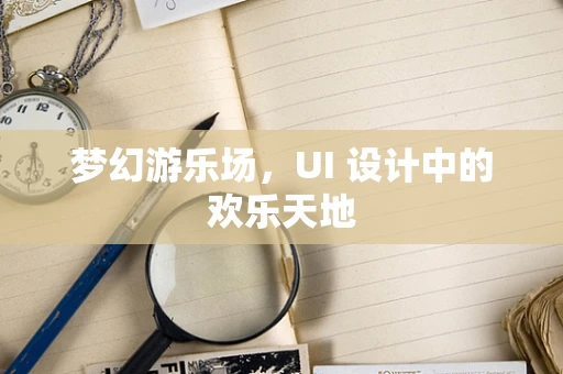 梦幻游乐场，UI 设计中的欢乐天地