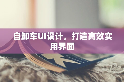 自卸车UI设计，打造高效实用界面