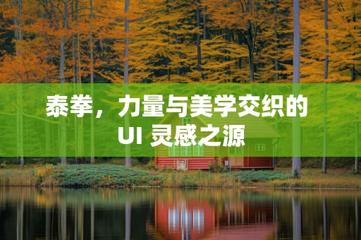 泰拳，力量与美学交织的 UI 灵感之源