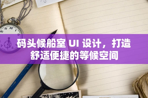 码头候船室 UI 设计，打造舒适便捷的等候空间