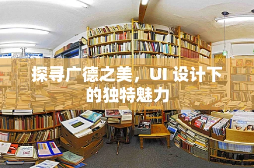 探寻广德之美，UI 设计下的独特魅力