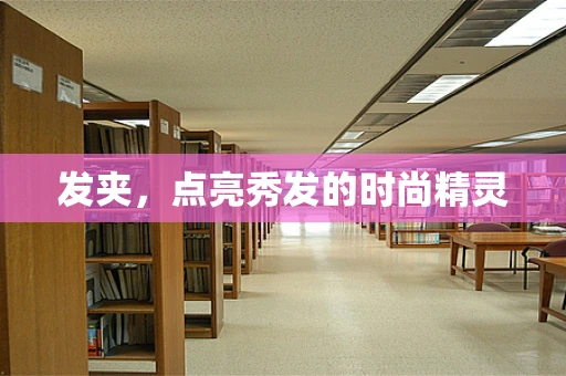 发夹，点亮秀发的时尚精灵