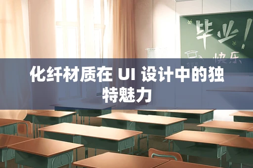 化纤材质在 UI 设计中的独特魅力