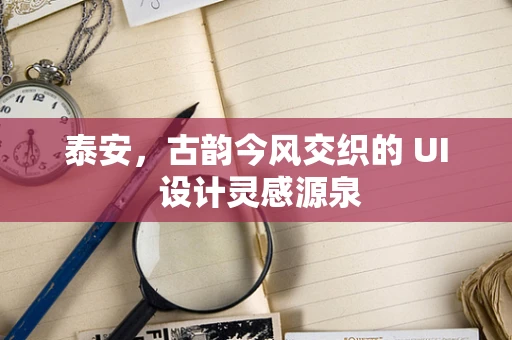泰安，古韵今风交织的 UI 设计灵感源泉