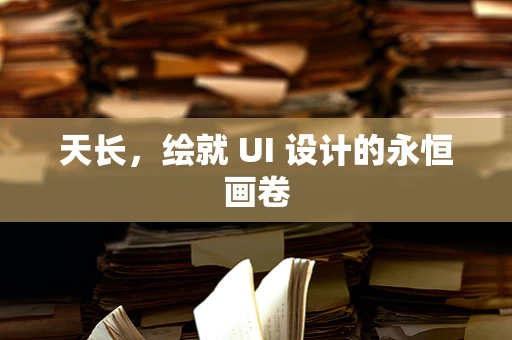 天长，绘就 UI 设计的永恒画卷