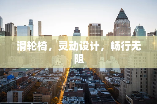 滑轮椅，灵动设计，畅行无阻