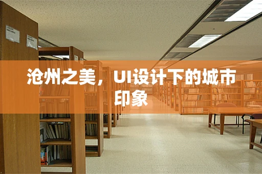 沧州之美，UI设计下的城市印象
