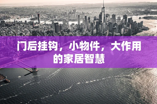 门后挂钩，小物件，大作用的家居智慧