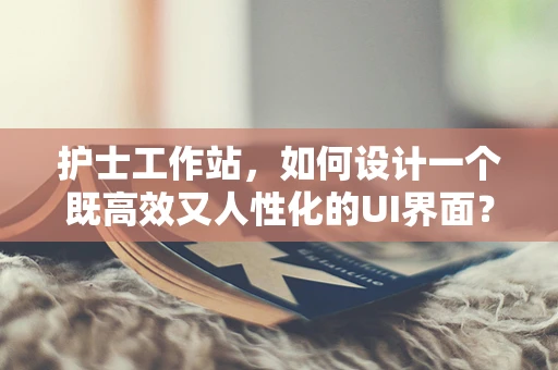 护士工作站，如何设计一个既高效又人性化的UI界面？