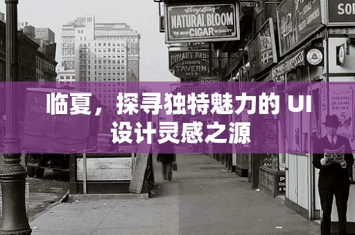 临夏，探寻独特魅力的 UI 设计灵感之源