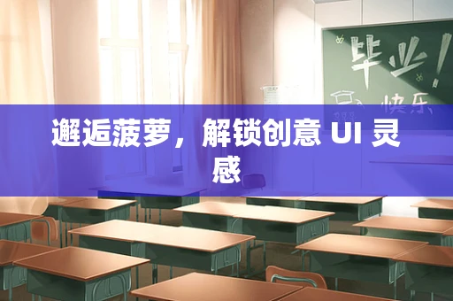 邂逅菠萝，解锁创意 UI 灵感