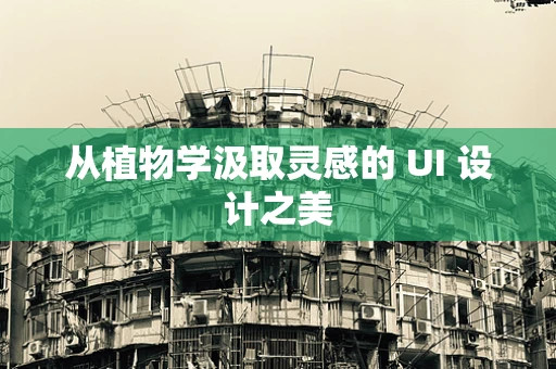 从植物学汲取灵感的 UI 设计之美