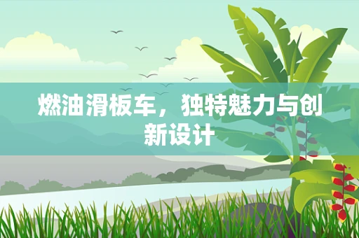 燃油滑板车，独特魅力与创新设计