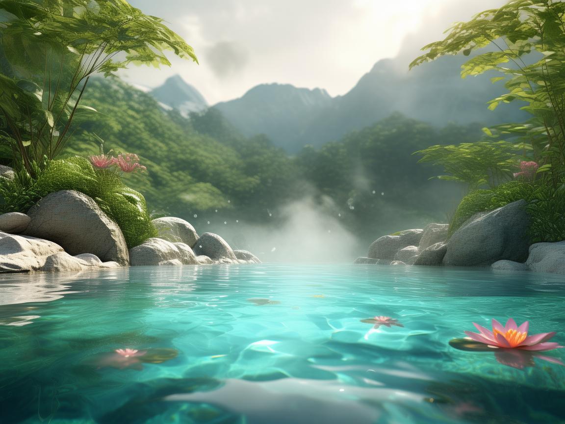 打造梦幻温泉疗养池UI设计