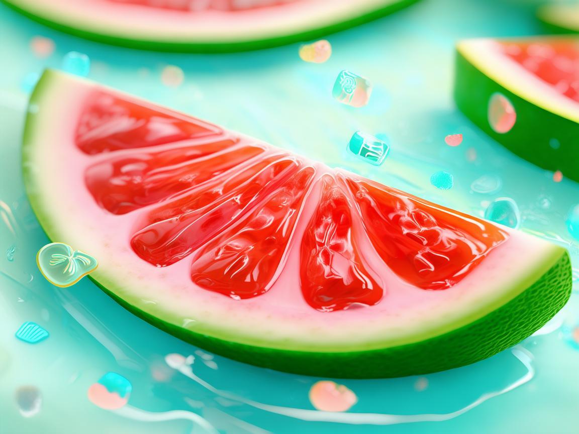 西瓜主题UI设计，清凉一夏的视觉盛宴